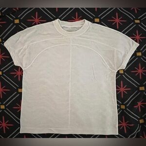 lululemon | All Yours T-shirt white veil burnout patterned size 10